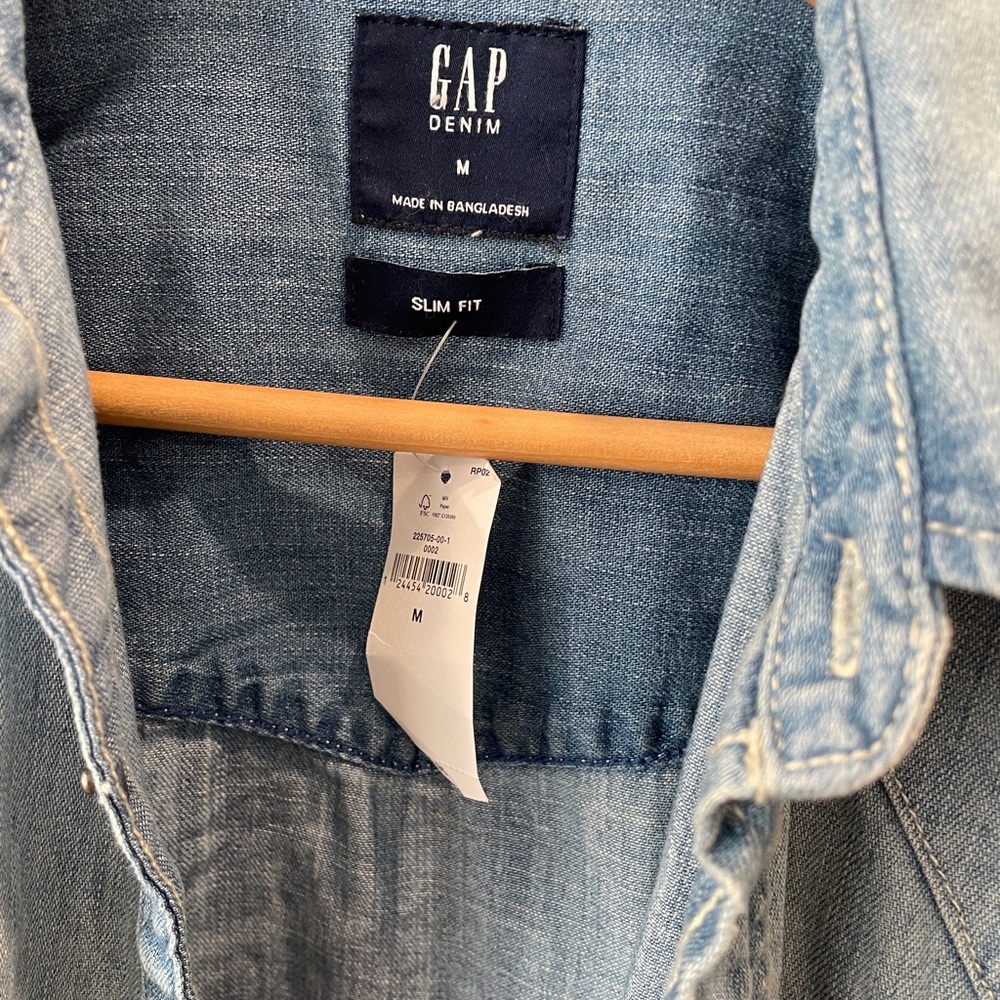 Men’s western denim shirt